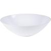 PARTY BARGAINS 16oz Disposable Organic Collection Round Bowls, 10 Pack, White with Silver Rim, Elegant Plastic Dish Bowl Containers, Dishware for Storing, Serving Snack,