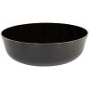 PARTY BARGAINS 16oz Edge Collection Disposable Bowls, 10 Pack, Pink, Round Plastic Bowls for Mixing, Serving, and Storing Foods, Salads, Desserts(Black & Gold Rim)