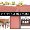 PARTY BARGAINS 5 Disposable Table Covers – 54″ X 54″ White Table Cover, 3 Ply Paper & Plastic Tablecloth(Burgundy)