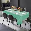 PARTY BARGAINS 5 Disposable Table Covers – 54″ X 54″ White Table Cover, 3 Ply Paper & Plastic Tablecloth(Mint)