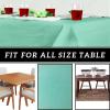 PARTY BARGAINS 5 Disposable Table Covers – 54″ X 54″ White Table Cover, 3 Ply Paper & Plastic Tablecloth(Mint)