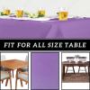 PARTY BARGAINS 5 Disposable Table Covers – 54″ X 54″ White Table Cover, 3 Ply Paper & Plastic Tablecloth(Purple)