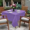 PARTY BARGAINS 5 Disposable Table Covers – 54″ X 54″ White Table Cover, 3 Ply Paper & Plastic Tablecloth(Purple)
