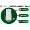 PARTY BARGAINS 60 x 20 Inch Disposable Clear Garment Bags, 50 Pack – Heavy-Duty Plastic Clothes Covers for Suits Dresses Coats, Closet & Travel(40 x 25 IN)
