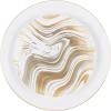 PARTY BARGAINS 7.5″ & 10″ Curve Collection Disposable Dinner Plates Combo – 32 Pack, Heavy Duty Silver Gold Curve Elegant Tableware Dish Plates for Banquets, Catering, and Formal Events