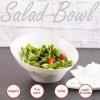 PARTY BARGAINS Clear Plastic Angled Bowls, 10 oz Small, 16 Pack, Heavy-Duty Disposable Party Serving Bowls for Appetizers & Desserts(White)