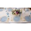 PARTY BARGAINS Disposable Cloth-Like Paper Guest Towels 100 Pack 13″ x 16″ White with Silver Line, Soft Absorbent Decorative Napkins for Weddings, Parties, Events, Home(White With Gold Line)