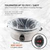 PARTY BARGAINS Slow Cooker Liners Extra Large 10 Pack, Fits 7–8 Quart Crock-Pots, 21 x 4 x 13 Inches, 4″ Wide Gusset, Heavy-Duty Multi-Use Cooking Bags, Oven & Sous Vide Safe(Large 30 Liners)