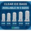 Party Bargains 10 lb Plastic Drawstring Ice Bags 1000 Count 20″ x 12″ Durable Heavy Duty Ice Storage Bags for Parties Catering Coolers Outdoor Events(25)