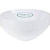 PARTY BARGAINS 16oz Disposable Organic Collection Round Bowls, 10 Pack, White with Silver Rim, Elegant Plastic Dish Bowl Containers, Dishware for Storing, Serving Snack,