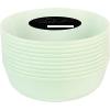 PARTY BARGAINS 16oz Edge Collection Disposable Bowls, 10 Pack, Pink, Round Plastic Bowls for Mixing, Serving, and Storing Foods, Salads, Desserts(Mint Green)