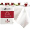 PARTY BARGAINS 5 Disposable Table Covers – 54″ X 54″ White Table Cover, 3 Ply Paper & Plastic Tablecloth(A White)