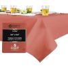 PARTY BARGAINS 5 Disposable Table Covers – 54″ X 54″ White Table Cover, 3 Ply Paper & Plastic Tablecloth(Burgundy)