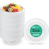 PARTY BARGAINS 5oz Disposable White Plastic Bowls (200 Pack) Microwave Safe Dinnerware