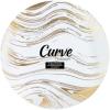 PARTY BARGAINS 6″ Curve Collection Disposable Dinner Plates – 20 Pack, Heavy Duty White Gold Curve Elegant Tableware Dish Plates for Banquets, Catering, and Formal Events