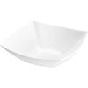 PARTY BARGAINS 64 oz Clear Square Plastic Bowls, 5-Pack – Extra-Large Disposable Heavy-Duty Party Serving Bowls for Snacks & Salads(White)