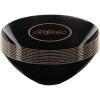 PARTY BARGAINS 6oz Disposable Organic Collection Round Bowls, 20 Pack, Black with Gold Rim, Elegant Plastic Dish Bowl Containers for Storing