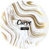 PARTY BARGAINS 7.5″ Curve Collection Disposable Dinner Plates – 10 Pack, Heavy Duty White Gold Curve Elegant Tableware Dish Plates for Banquets, Catering, and Formal Events