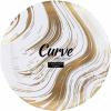 PARTY BARGAINS 9″ Curve Collection Disposable Dinner Plates – 10 Pack, Heavy Duty White Gold Curve Elegant Tableware Dish Plates for Banquets, Catering, and Formal Events