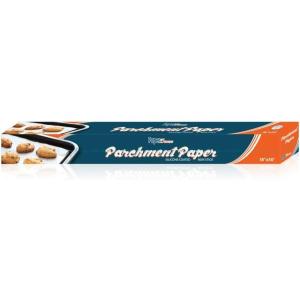 Party Bargains 18 Inch x 50 Feet Parchment Paper Roll – 1 Pack Non-stick Baking Parchment Sheet, Silicone Coated Baking Paper, Perfect for Air Fryer Liners, Baking, Roasting, Cake, and Pizzas(18 x 600 Inches)
