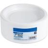 Blue Sky 7 Inch White Plastic Plates – [100 Count] Disposable Plastic Plates, Microwave Safe, Perfect for Birthday Parties, Weddings, Banquets, Picnics, and Everyday Use