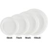 Blue Sky 7 Inch White Plastic Plates – [400 Count] Disposable Plastic Plates, Microwave Safe, Perfect for Birthday Parties, Weddings, Banquets, Picnics, and Everyday Use