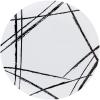 PARTY BARGAINS 10″ Brush Strokes Collection Dinner Plates, 20 Pack, White Plate/Black Brush, Disposable Plastic Tableware Plates for Birthday, Parties, Banquet, Formal Events