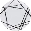 PARTY BARGAINS 7.5″ Brush Strokes Collection Salad Plates, 10 Pack, White Plate/Black Brush, Disposable Plastic Tableware Plates for Birthday, Parties, Banquet, Formal Events