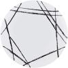 PARTY BARGAINS 9″ Brush Strokes Collection Lunch Plates, 20 Pack, White Plate/Black Brush, Disposable Plastic Tableware Plates for Birthday, Parties, Banquet, Formal Events