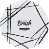 PARTY BARGAINS 10″ Brush Strokes Collection Dinner Plates, 20 Pack, White Plate/Black Brush, Disposable Plastic Tableware Plates for Birthday, Parties, Banquet, Formal Events
