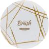 PARTY BARGAINS 10″ Brush Strokes Collection Dinner Plates, 20 Pack, White Plate/Gold Brush, Disposable Plastic Tableware Plates for Birthday, Parties, Banquet, Formal Events