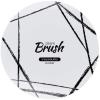 PARTY BARGAINS 6″ Brush Strokes Collection Bread n Butter Plates, 10 Pack, White Plate/Black Brush, Disposable Plastic Tableware Plates for Birthday, Parties, Formal Events