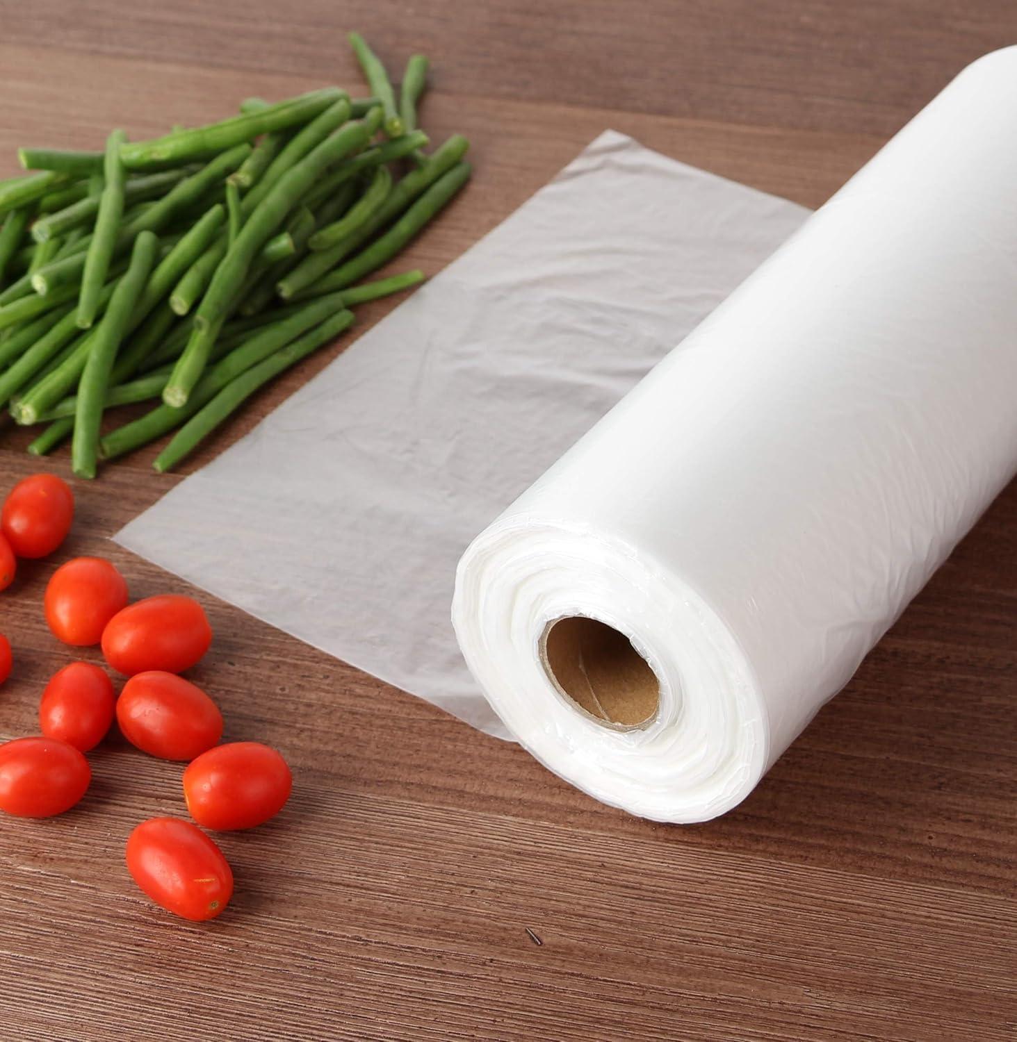 imageParty Bargains 10 X 15 Plastic Unprinted Produce Bag on a Roll Bread and Grocery Clear Bag 450 Bags11 x 14 Inches
