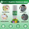 Party Bargains 10″ X 15″ Plastic Unprinted Produce Bag on a Roll, Bread and Grocery Clear Bag, 450 Bags(10 x 15 Inches)