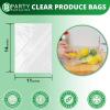 Party Bargains 10″ X 15″ Plastic Unprinted Produce Bag on a Roll, Bread and Grocery Clear Bag, 450 Bags(11 x 14 Inches)