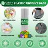 Party Bargains 10″ X 15″ Plastic Unprinted Produce Bag on a Roll, Bread and Grocery Clear Bag, 450 Bags(20 x 12 Inches)