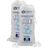 Party Bargains 15 lb Plastic Drawstring Ice Bags 600 Count 24″ x 14″ Durable Heavy Duty Ice Storage Bags for Parties Catering Coolers Outdoor Events(100)