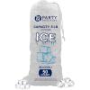 Party Bargains 15 lb Plastic Drawstring Ice Bags 600 Count 24″ x 14″ Durable Heavy Duty Ice Storage Bags for Parties Catering Coolers Outdoor Events(50)