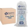 Party Bargains 15 lb Plastic Drawstring Ice Bags 600 Count 24″ x 14″ Durable Heavy Duty Ice Storage Bags for Parties Catering Coolers Outdoor Events(1000)