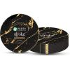 PARTY BARGAINS 10″ Gold Stroke Collection Disposable Dinner Plates, 10 Pack, Black Plastic Table Setting Plates, Excellent Dinnerware for Banquet, Formal Events