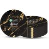 PARTY BARGAINS 10″ Gold Stroke Collection Disposable Dinner Plates, 20 Pack, Black Plastic Table Setting Plates, Excellent Dinnerware for Banquet, Formal Events