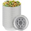PARTY BARGAINS 9-Inch Round Heavy Duty Disposable Aluminum Pans – 80 Pack (Lids not included) – For Baking, Roasting, BBQ, Perfect for Kitchen, Takeout Food, Catering, Picnic, Camping (Max 240°C)(7 Inch)