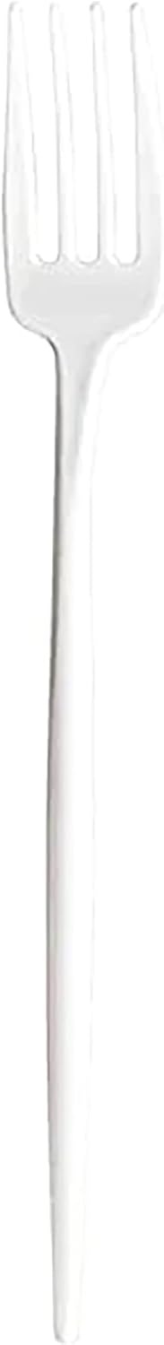 image:imageParty Bargains Disposable Plastic Flatware Salad Fork Utensils 32 Pack White Novelty Modern Design Kitchen Silverware Cutlery Excellent Use for Household Dinner Parties Buffet Catering