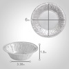 PARTY BARGAINS 12oz Aluminum Pie Pans – 100 Pack, 6-inch Disposable Round Mini Pie Pans for Pies, Tarts, Quiche (Max 240°C)