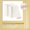 Party Bargains Disposable Linen-Feel Guest Towels, 200 Pack, 13″ x 16″ White with Rose Gold Lace Print, Soft Paper Hand Towels, Weddings, Cocktail Party, Decorative Fold Dinner Napkins