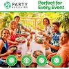 Party Bargains Disposable Plastic Flatware Dinner Fork Utensils, 32 Pack, Silver, Novelty Modern Design Kitchen Silverware Cutlery, Excellent Use for Household Dinner, Parties, Buffet, Catering