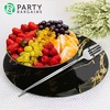 Party Bargains Disposable Plastic Flatware Dinner Fork Utensils, 32 Pack, Silver, Novelty Modern Design Kitchen Silverware Cutlery, Excellent Use for Household Dinner, Parties, Buffet, Catering