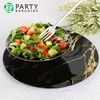 Party Bargains Disposable Plastic Flatware Salad Fork Utensils, 32 Pack, White, Novelty Modern Design Kitchen Silverware Cutlery, Excellent Use for Household Dinner, Parties, Buffet, Catering