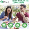 Party Bargains Disposable Upscale Collection Forks, 80 Count, Silver, Plastic Flatware Cutlery Utensils, Excellent for Birthdays, Parties, Buffets, Catering Service, Formal Events