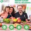 Party Bargains Disposable Upscale Collection Knives, 20 Count, Silver, Plastic Flatware Cutlery Utensils, Excellent for Birthdays, Parties, Buffets, Catering Service, Formal Events